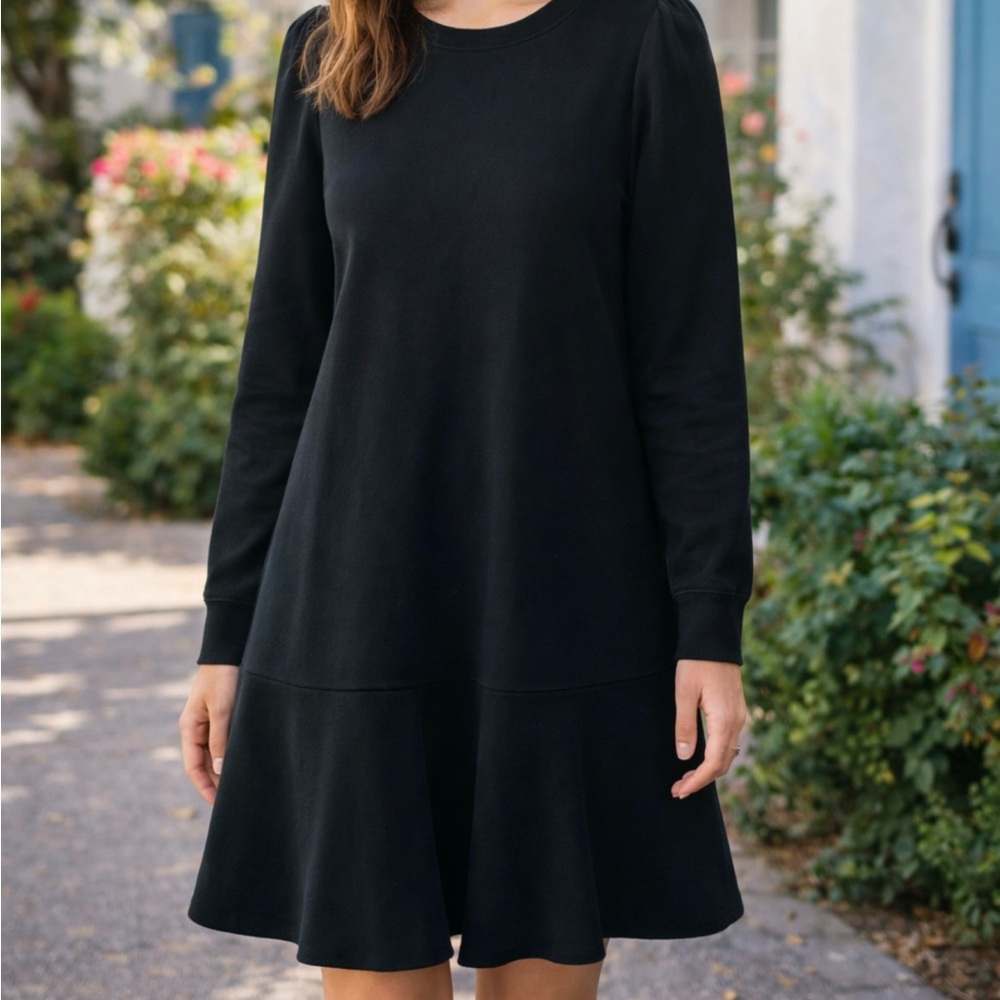 GAP Black Long Sleeve Dress